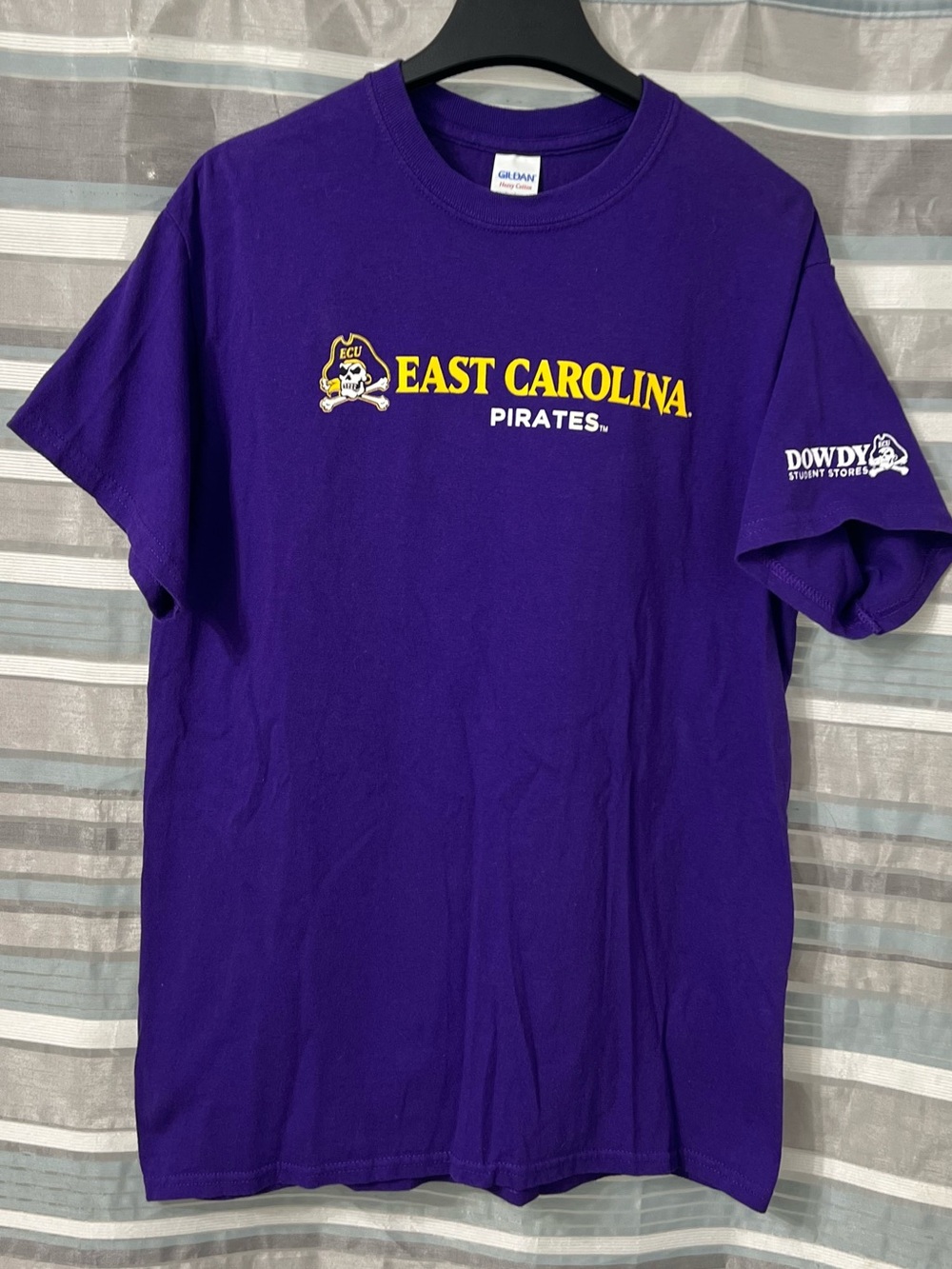 East Carolina Pirates Purple Graphic Tee by Gildan